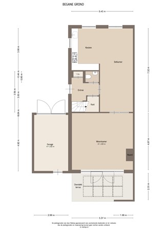 Floorplan - Hooge Veld 35, 4152 DA Rhenoy